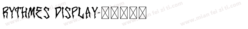 rythmes Display字体转换